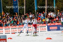 11.02.2023, Schonach, Germany (GER): Mari Leinan Lund (NOR), Haruka Kasai (JPN), (l-r)  - FIS world cup nordic combined women, individual gundersen HS100/5km, Schonach (GER). www.nordicfocus.com. © Volk/NordicFocus. Every downloaded picture is fee-liable.