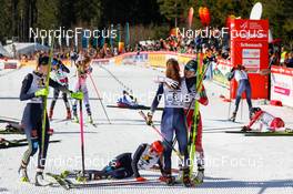 11.02.2023, Schonach, Germany (GER): Jenny Nowak (GER), Nathalie Armbruster (GER), (l-r)  - FIS world cup nordic combined women, individual gundersen HS100/5km, Schonach (GER). www.nordicfocus.com. © Volk/NordicFocus. Every downloaded picture is fee-liable.