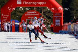 12.02.2023, Schonach, Germany (GER): Cindy Haasch (GER), Claudia Purker (AUT), (l-r)  - FIS world cup nordic combined women, individual gundersen HS100/5km, Schonach (GER). www.nordicfocus.com. © Volk/NordicFocus. Every downloaded picture is fee-liable.