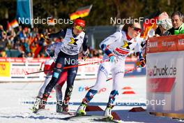 12.02.2023, Schonach, Germany (GER): Nathalie Armbruster (GER), Ida Marie Hagen (NOR), (l-r)  - FIS world cup nordic combined women, individual gundersen HS100/5km, Schonach (GER). www.nordicfocus.com. © Volk/NordicFocus. Every downloaded picture is fee-liable.