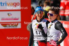 12.02.2023, Schonach, Germany (GER): Veronica Gianmoena (ITA), Daniela Dejori (ITA), (l-r)  - FIS world cup nordic combined women, individual gundersen HS100/5km, Schonach (GER). www.nordicfocus.com. © Volk/NordicFocus. Every downloaded picture is fee-liable.