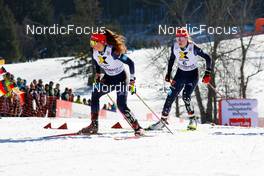 12.02.2023, Schonach, Germany (GER): Nathalie Armbruster (GER), Jenny Nowak (GER), (l-r)  - FIS world cup nordic combined women, individual gundersen HS100/5km, Schonach (GER). www.nordicfocus.com. © Volk/NordicFocus. Every downloaded picture is fee-liable.
