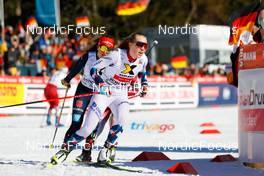 12.02.2023, Schonach, Germany (GER): Nathalie Armbruster (GER), Ida Marie Hagen (NOR), (l-r)  - FIS world cup nordic combined women, individual gundersen HS100/5km, Schonach (GER). www.nordicfocus.com. © Volk/NordicFocus. Every downloaded picture is fee-liable.