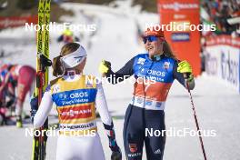 11.03.2022, Oslo, Norway (NOR): Gyda Westvold Hansen (NOR), Jenny Nowak (GER), (l-r)  - FIS world cup nordic combined women, individual gundersen HS106/5km, Oslo (NOR). www.nordicfocus.com. © Thibaut/NordicFocus. Every downloaded picture is fee-liable.