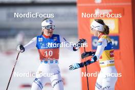 11.03.2022, Oslo, Norway (NOR): Marte Leinan Lund (NOR), Gyda Westvold Hansen (NOR), (l-r)  - FIS world cup nordic combined women, individual gundersen HS106/5km, Oslo (NOR). www.nordicfocus.com. © Thibaut/NordicFocus. Every downloaded picture is fee-liable.