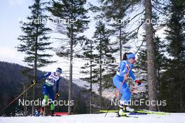 24.02.2023, Planica, Slovenia (SLO): Silva Verbic (SLO), Greta Pinzani (ITA), +g+, (l-r)  - FIS nordic world ski championships nordic combined women, individual gundersen HS100/5km, Planica (SLO). www.nordicfocus.com. © Thibaut/NordicFocus. Every downloaded picture is fee-liable.