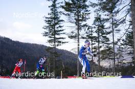 24.02.2023, Planica, Slovenia (SLO): Tereza Koldovska (CZE), Teja Pavec (SLO), Alva Thors (FIN), (l-r)  - FIS nordic world ski championships nordic combined women, individual gundersen HS100/5km, Planica (SLO). www.nordicfocus.com. © Thibaut/NordicFocus. Every downloaded picture is fee-liable.
