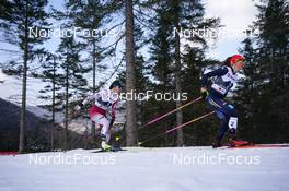 24.02.2023, Planica, Slovenia (SLO): Haruka Kasai (JPN), Nathalie Armbruster (GER), (l-r)  - FIS nordic world ski championships nordic combined women, individual gundersen HS100/5km, Planica (SLO). www.nordicfocus.com. © Thibaut/NordicFocus. Every downloaded picture is fee-liable.