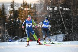 02.12.2023, Lillehammer, Norway (NOR): Teja Pavec (SLO), Yuna Kasai (JPN), (l-r)  - FIS world cup nordic combined women, individual gundersen HS98/5km, Lillehammer (NOR). www.nordicfocus.com. © Authamayou/NordicFocus. Every downloaded picture is fee-liable.