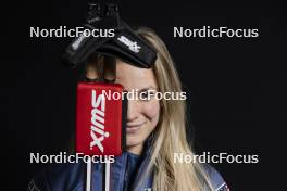 07.12.2023, Oestersund, Sweden (SWE): Jessie Diggins (USA) - FIS world cup cross-country, photoshooting, Oestersund (SWE). www.nordicfocus.com. © Modica/NordicFocus. Every downloaded picture is fee-liable.