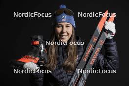 07.12.2023, Oestersund, Sweden (SWE): Lauren Jortberg (USA) - FIS world cup cross-country, photoshooting, Oestersund (SWE). www.nordicfocus.com. © Modica/NordicFocus. Every downloaded picture is fee-liable.