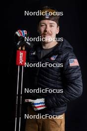 07.12.2023, Oestersund, Sweden (SWE): Ben Ogden (USA) - FIS world cup cross-country, photoshooting, Oestersund (SWE). www.nordicfocus.com. © Modica/NordicFocus. Every downloaded picture is fee-liable.