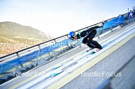 31.12.2022, Garmisch, Germany (GER): Francesco Cecon (ITA) - FIS world cup ski jumping men, four hills tournament, individual HS142, Garmisch (GER). www.nordicfocus.com. © Reichert/NordicFocus. Every downloaded picture is fee-liable.