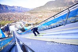 31.12.2022, Garmisch, Germany (GER): Markus Eisenbichler (GER) - FIS world cup ski jumping men, four hills tournament, individual HS142, Garmisch (GER). www.nordicfocus.com. © Reichert/NordicFocus. Every downloaded picture is fee-liable.