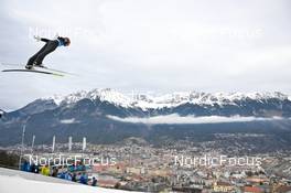 04.01.2023, Innsbruck, Austria (AUT): Philipp Aschenwald (AUT) - FIS world cup ski jumping men, four hills tournament, individual HS130, Innsbruck (AUT). www.nordicfocus.com. © Reichert/NordicFocus. Every downloaded picture is fee-liable.