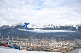 04.01.2023, Innsbruck, Austria (AUT): Vladimir Zografski (BUL) - FIS world cup ski jumping men, four hills tournament, individual HS130, Innsbruck (AUT). www.nordicfocus.com. © Reichert/NordicFocus. Every downloaded picture is fee-liable.