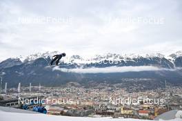 04.01.2023, Innsbruck, Austria (AUT): Clemens Leitner (AUT) - FIS world cup ski jumping men, four hills tournament, individual HS130, Innsbruck (AUT). www.nordicfocus.com. © Reichert/NordicFocus. Every downloaded picture is fee-liable.