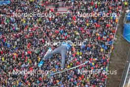 04.01.2023, Innsbruck, Austria (AUT): Francesco Cecon (ITA) - FIS world cup ski jumping men, four hills tournament, individual HS130, Innsbruck (AUT). www.nordicfocus.com. © Reichert/NordicFocus. Every downloaded picture is fee-liable.