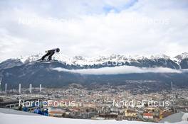 04.01.2023, Innsbruck, Austria (AUT): Artti Aigro (EST) - FIS world cup ski jumping men, four hills tournament, individual HS130, Innsbruck (AUT). www.nordicfocus.com. © Reichert/NordicFocus. Every downloaded picture is fee-liable.