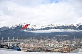 04.01.2023, Innsbruck, Austria (AUT): Kristoffer Eriksen Sundal (NOR) - FIS world cup ski jumping men, four hills tournament, individual HS130, Innsbruck (AUT). www.nordicfocus.com. © Reichert/NordicFocus. Every downloaded picture is fee-liable.