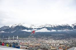 04.01.2023, Innsbruck, Austria (AUT): Daniel Tschofenig (AUT) - FIS world cup ski jumping men, four hills tournament, individual HS130, Innsbruck (AUT). www.nordicfocus.com. © Reichert/NordicFocus. Every downloaded picture is fee-liable.