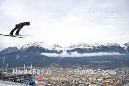 04.01.2023, Innsbruck, Austria (AUT): Andreas Wellinger (GER) - FIS world cup ski jumping men, four hills tournament, individual HS130, Innsbruck (AUT). www.nordicfocus.com. © Reichert/NordicFocus. Every downloaded picture is fee-liable.