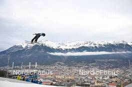 04.01.2023, Innsbruck, Austria (AUT): Muhammed Ali Bedir (TUR) - FIS world cup ski jumping men, four hills tournament, individual HS130, Innsbruck (AUT). www.nordicfocus.com. © Reichert/NordicFocus. Every downloaded picture is fee-liable.