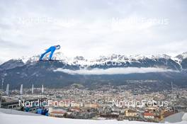 04.01.2023, Innsbruck, Austria (AUT): Ziga Jelar (SLO) - FIS world cup ski jumping men, four hills tournament, individual HS130, Innsbruck (AUT). www.nordicfocus.com. © Reichert/NordicFocus. Every downloaded picture is fee-liable.