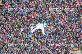 04.01.2023, Innsbruck, Austria (AUT): Timi Zajc (SLO), Timi Zajc (SLO) - FIS world cup ski jumping men, four hills tournament, individual HS130, Innsbruck (AUT). www.nordicfocus.com. © Reichert/NordicFocus. Every downloaded picture is fee-liable.