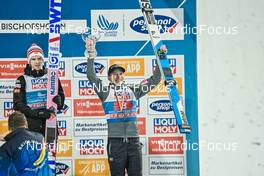 06.01.2023, Bischofshofen, Austria (AUT): Halvor Egner Granerud (NOR), Anze Lanisek (SLO), (l-r) - FIS world cup ski jumping men, four hills tournament, individual HS142, Bischofshofen (AUT). www.nordicfocus.com. © Reichert/NordicFocus. Every downloaded picture is fee-liable.