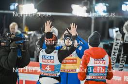06.01.2023, Bischofshofen, Austria (AUT): Kamil Stoch (POL), Dawid Kubacki (POL), Piotr Zyla (POL), (l-r) - FIS world cup ski jumping men, four hills tournament, individual HS142, Bischofshofen (AUT). www.nordicfocus.com. © Reichert/NordicFocus. Every downloaded picture is fee-liable.