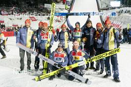 14.01.2023, Zakopane, Poland (POL): German Team,  Feature - FIS world cup ski jumping men, team HS140, Zakopane (POL). www.nordicfocus.com. © Thibaut/NordicFocus. Every downloaded picture is fee-liable.