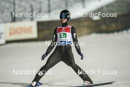 14.01.2023, Zakopane, Poland (POL): Andrew Urlaub (USA) - FIS world cup ski jumping men, team HS140, Zakopane (POL). www.nordicfocus.com. © Thibaut/NordicFocus. Every downloaded picture is fee-liable.
