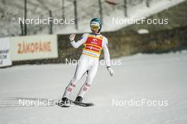 14.01.2023, Zakopane, Poland (POL): Michael Hayboeck (AUT) - FIS world cup ski jumping men, team HS140, Zakopane (POL). www.nordicfocus.com. © Thibaut/NordicFocus. Every downloaded picture is fee-liable.