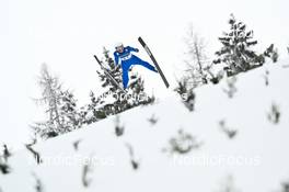 27.01.2023, Kulm, Austria (AUT): Sergey Tkachenko (KAZ) - FIS world cup ski jumping men, training, Kulm (AUT). www.nordicfocus.com. © Reichert/NordicFocus. Every downloaded picture is fee-liable.