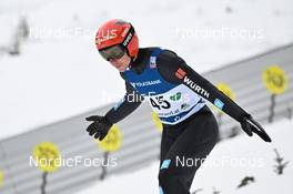 27.01.2023, Kulm, Austria (AUT): Constantin Schmid (GER) - FIS world cup ski jumping men, training, Kulm (AUT). www.nordicfocus.com. © Reichert/NordicFocus. Every downloaded picture is fee-liable.