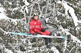27.01.2023, Kulm, Austria (AUT): Fatih Arda Ipcioglu (TUR) - FIS world cup ski jumping men, training, Kulm (AUT). www.nordicfocus.com. © Reichert/NordicFocus. Every downloaded picture is fee-liable.
