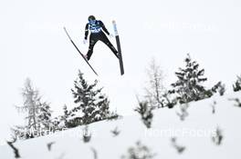 27.01.2023, Kulm, Austria (AUT): Alex Insam (ITA) - FIS world cup ski jumping men, training, Kulm (AUT). www.nordicfocus.com. © Reichert/NordicFocus. Every downloaded picture is fee-liable.