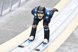 27.01.2023, Kulm, Austria (AUT): Justin Lisso (GER) - FIS world cup ski jumping men, training, Kulm (AUT). www.nordicfocus.com. © Reichert/NordicFocus. Every downloaded picture is fee-liable.
