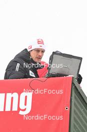27.01.2023, Kulm, Austria (AUT): Thomas Thurnbichler (AUT) - FIS world cup ski jumping men, training, Kulm (AUT). www.nordicfocus.com. © Reichert/NordicFocus. Every downloaded picture is fee-liable.