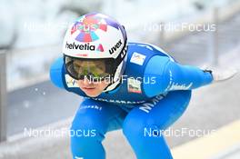 27.01.2023, Kulm, Austria (AUT): Simon Ammann (SUI) - FIS world cup ski jumping men, training, Kulm (AUT). www.nordicfocus.com. © Reichert/NordicFocus. Every downloaded picture is fee-liable.