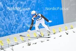 27.01.2023, Kulm, Austria (AUT): Decker Dean (USA) - FIS world cup ski jumping men, training, Kulm (AUT). www.nordicfocus.com. © Reichert/NordicFocus. Every downloaded picture is fee-liable.