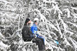 27.01.2023, Kulm, Austria (AUT): Sergey Tkachenko (KAZ) - FIS world cup ski jumping men, training, Kulm (AUT). www.nordicfocus.com. © Reichert/NordicFocus. Every downloaded picture is fee-liable.