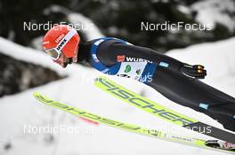 27.01.2023, Kulm, Austria (AUT): Markus Eisenbichler (GER) - FIS world cup ski jumping men, training, Kulm (AUT). www.nordicfocus.com. © Reichert/NordicFocus. Every downloaded picture is fee-liable.