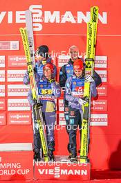 03.02.2023, Willingen, Germany (GER): Selina Freitag (GER ), Karl Geiger (GER ), Katharina Althaus (GER ), Andreas Wellinger (GER ), (l-r)  - FIS world cup ski jumping men, mixed team HS147, Willingen (GER). www.nordicfocus.com. © Thibaut/NordicFocus. Every downloaded picture is fee-liable