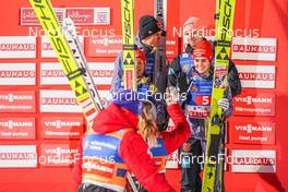 03.02.2023, Willingen, Germany (GER): Katharina Althaus (GER ), Andreas Wellinger (GER ), (l-r)  - FIS world cup ski jumping men, mixed team HS147, Willingen (GER). www.nordicfocus.com. © Thibaut/NordicFocus. Every downloaded picture is fee-liable