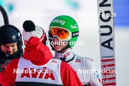 16.03.2023, Lillehammer, Norway (NOR): Manuel Fettner (AUT), Daniel Tschofenig (AUT), (l-r)  - FIS world cup ski jumping men, individual HS140, Lillehammer (NOR). www.nordicfocus.com. © Thibaut/NordicFocus. Every downloaded picture is fee-liable.