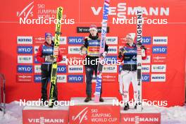 14.03.2023, Lillehammer, Norway (NOR): Stefan Kraft (AUT), Halvor Egner Granerud (NOR), Manuel Fettner (AUT), (l-r) - FIS world cup ski jumping men, individual HS140, Lillehammer (NOR). www.nordicfocus.com. © Thibaut/NordicFocus. Every downloaded picture is fee-liable.