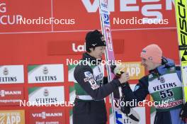 26.03.2023, Lahti, Finland (FIN): Ryoyu Kobayashi (JPN), Karl Geiger (GER), (l-r)  - FIS world cup ski jumping men, individual HS130, Lahti (FIN). www.nordicfocus.com. © Thibaut/NordicFocus. Every downloaded picture is fee-liable.
