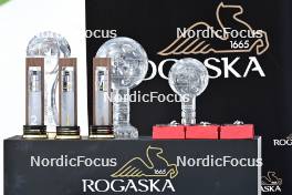 02.04.2023, Planica, Slovenia (SLO): feature: cups, trrophies - FIS world cup ski flying men, cups, Planica (SLO). www.nordicfocus.com. © Reichert/NordicFocus. Every downloaded picture is fee-liable.